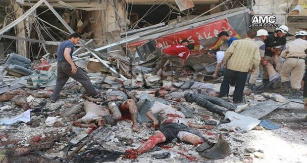 «المنبر الإسلامي» تندد بالمجزرة الروسية بحق حي السكرية بحلب
